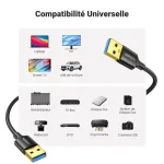 Câble Ugreen 10371 Cable USB 3.0 2M – Image 3