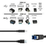 Câble Dell USB 3.0 Type A vers Type B – SKU: PN81 – Image 4
