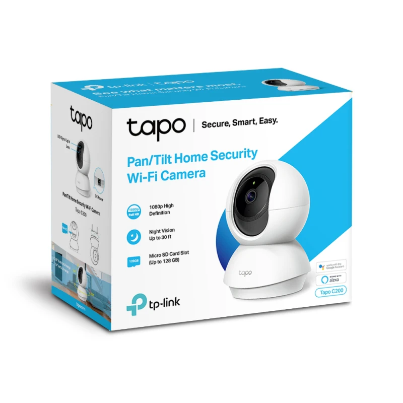 Caméra de surveillance Tp-link WiFi panoramique et inclinable Indoor (TAPOC200) – Image 6