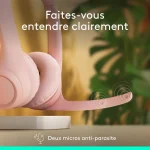 Casque Bluetooth Logitech Zone 300 Rose (981-001412) – Image 5