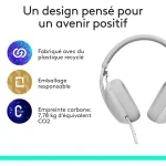 Casque Bluetooth Logitech Zone Vibe 100 Off White (981-001219) – Image 8