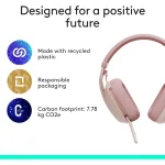 Casque Bluetooth Logitech Zone Vibe 100 Rose (981-001224) – Image 4