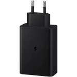 Chargeur Samsung Trio 65W rapide USB-C multi ports Noir (EP-T6530NBEGWW) – Image 2