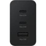 Chargeur Samsung Trio 65W rapide USB-C multi ports Noir (EP-T6530NBEGWW) – Image 3