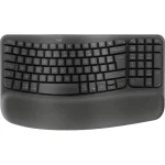 Clavier ergonomique sans fil Logitech Wave Keys Bluetooth Graphite (920-012286)