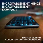 Clavier Gaming sans fil Logitech G915 X Lightspeed TKL Bluetooth Noir (920-012721) – Image 3