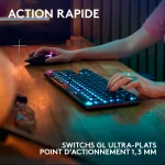 Clavier Gaming sans fil Logitech G915 X Lightspeed TKL Bluetooth Noir (920-012721) – Image 4