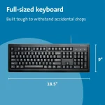 Clavier Kensington filaire ValuKeyboard USB – AZERTY France (1500109FR) – Image 2