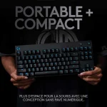 Clavier Logitech gaming rétroéclairé mécanique G PRO – Azerty (920-009390) – Image 4