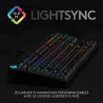 Clavier Logitech gaming rétroéclairé mécanique G PRO – Azerty (920-009390) – Image 5