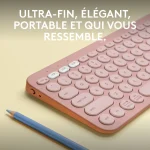 Clavier Logitech sans fil Bluetooth Pebble Keys 2 K380s Mini (920-011805) – Image 7