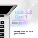 Clé USB Lexar 32GB JumpDrive V100 (LJDV100-32GABGY) – Image 2