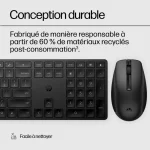 Clavier et Souris Hp Combo Sans Fil FR – Blanc élégant et ergonomique (4R016AA) – Image 6