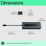 Concentrateur multiport Hp USB-C – Universel Hub EURO – 50H98AA – Image 6