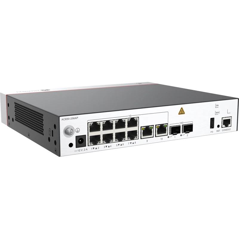 Contrôleur d’accès Huawei Sans fil AC650-256AP Avec 10 Ports GE Et 2 Ports SFP+ 10GE (02355NCH) – Image 2