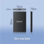 Disque SSD externe LEXAR SL500 1TB USB 3.2 Gen2x2 2000MB/s (LSL500X001T-RNBNG) – Image 8