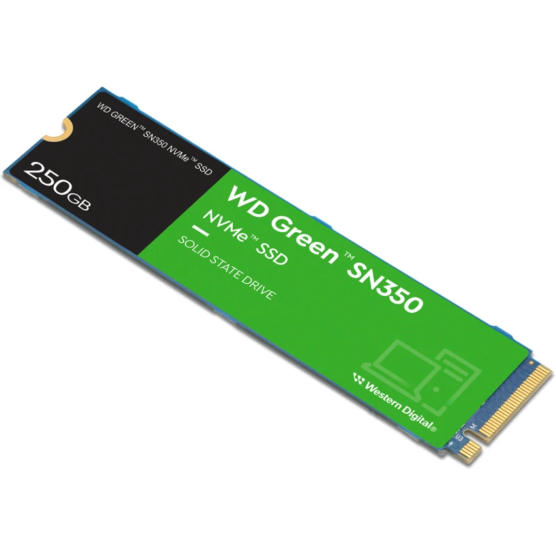 Disque dur WD Green interne SSD SN350 M.2 2280 PCIe Gen3 x4 NVMe 250Go (WDS250G2G0C) – Image 2