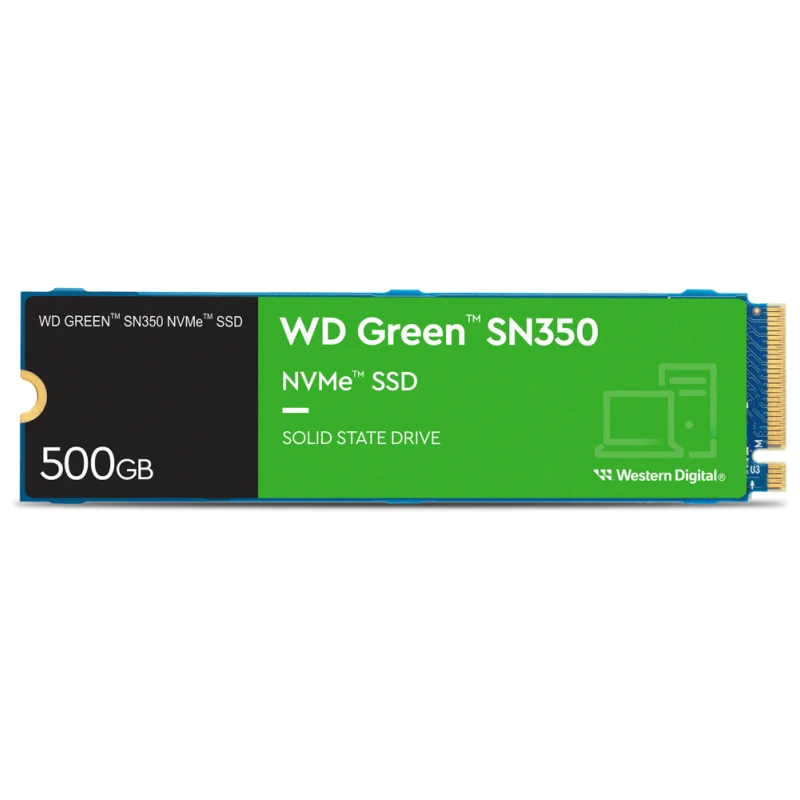 Disque dur WD Green interne SSD SN350 M.2 2280 PCIe Gen3 x4 NVMe 500Go (WDS500G2G0C) – Image 2
