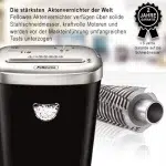 Fellowes 4653101 53C Destructeur De Papier Destruction Croisee 22 Cm Noir – Image 2