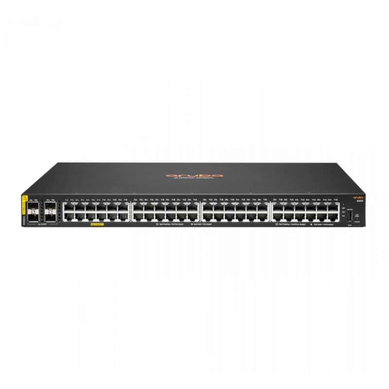 hpe-r8n85a-switch-aruba-6000-48g-cl4-4sfplinks-solutions-maroc_1.webp Hpe R8N85A Switch Aruba 6000 48G CL4 4SFP – Image 1