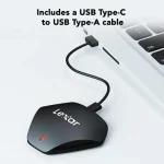 Lecteur de carte LEXAR 3-en-1 USB-C SD/microSD/CF UHS-II (LRW500URB) – Image 2