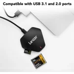 Lecteur de carte LEXAR 3-en-1 USB-C SD/microSD/CF UHS-II (LRW500URB) – Image 5