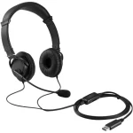 Micro-casque filaire Kensington Classic USB-A avec contrôle du volume (K33065WW)
