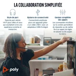 Micro-casque Poly Blackwire 3220 stéréo USB-C/A (8X228AA) – Image 3