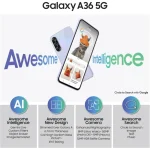 Samsung Galaxy A36 5G 6,7″ (8Go / 128Go) – Dual SIM Lavande (SM-A366BLVPMWD) – Image 4