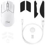 Souris Gaming Sans Fil HyperX Pulsefire Haste 2 Mini Blanche (7D389AA) – Image 7