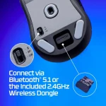 Souris Gaming Sans Fil HyperX Pulsefire Haste 2 Mini Noire (7D388AA) – Image 9