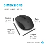 Souris Hp sans fil 150 (2S9L1AA) – Image 5