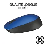 Souris Logitech sans fil M171 Bleu Noir (910-004640) – Image 2
