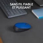 Souris Logitech sans fil M171 Bleu Noir (910-004640) – Image 4