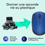 Souris Logitech sans fil M171 Bleu Noir (910-004640) – Image 5