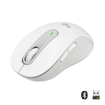 Souris sans fil Logitech M650 Blanc – Bluetooth ergonomique (910-006255)