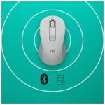 Souris sans fil Logitech M650 Blanc – Bluetooth ergonomique (910-006255) – Image 7