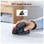 Souris Verticale Sans Fil M571 Ergonomique Noire (55916) – Image 2