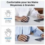 Souris Verticale Sans Fil M571 Ergonomique Noire (55916) – Image 4