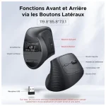 Souris Verticale Sans Fil M571 Ergonomique Noire (55916) – Image 7