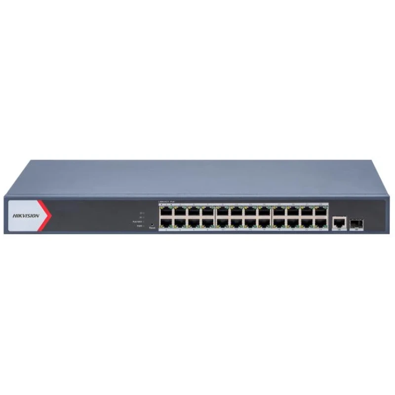 switch-hikvision-gigabit-poe-24-ports-ds-3e1526p-ei-links-solutions-maroc_1 Switch Hikvision Gigabit PoE 24 Ports (DS-3E1526P-EI) – Image 1