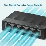 Switch Tp-link de bureau 5 ports Gigabit 10/100/1000 Mbps (LS1005G) – Image 3