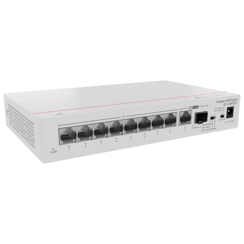 Switch Huawei eKitEngine S110-8P2ST 8 Ports (98012269) – Image 2