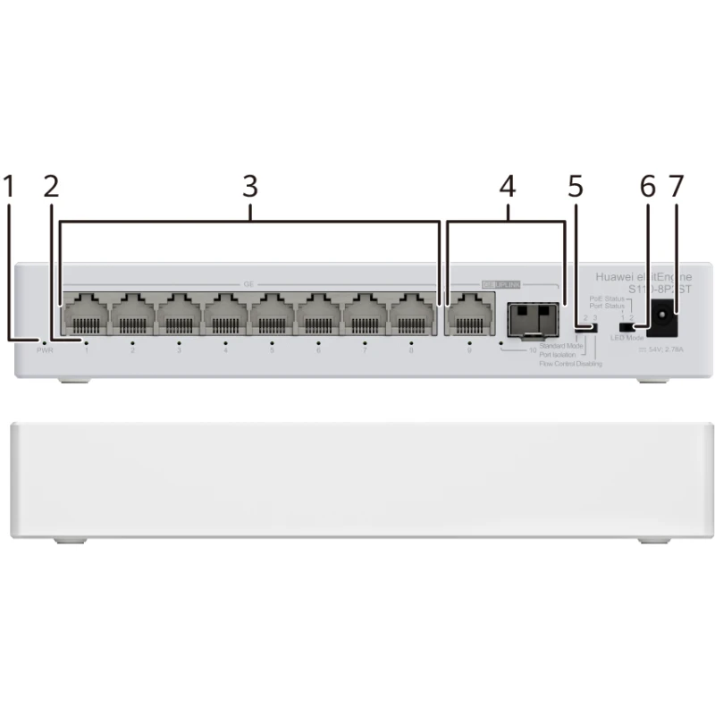 Switch Huawei eKitEngine S110-8P2ST 8 Ports (98012269) – Image 5