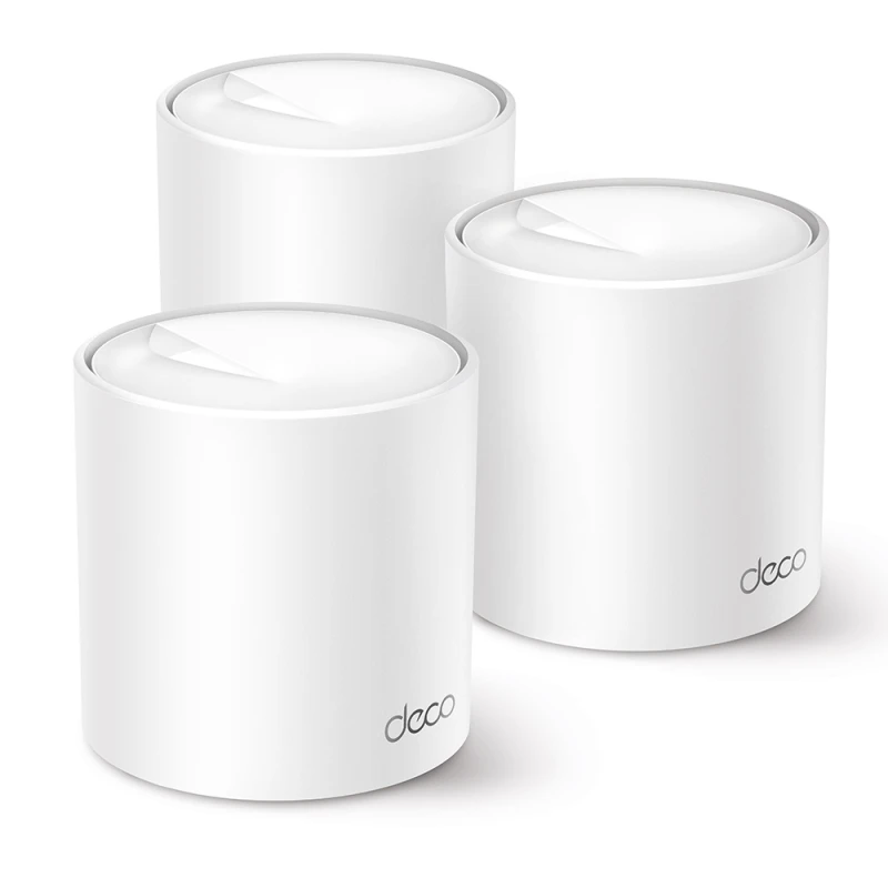 syst-me-wifi-tp-link-ax3000-whole-home-mesh-wi-fi-6-2-packs-decox50_2-pack-linksolutions.webp Point d’accès Tp-link Système Mesh WiFi 6 Deco X50 AX3000 (DECOX50_2-PACK) – Image 1