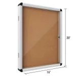 Tableau liège vitrine 6 x A4 (HI06L) – Image 4