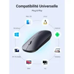 Ugreen 90372 Souris Sans Fil 2.4Ghz 10M GRIS Noir – Image 7