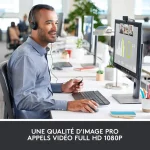 WebCam Logitech HD Pro C920 Refresh avec deux microphones intégrés (960-001055) – Image 6