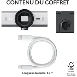 Webcam LOGITECH MX Brio 4K Ultra HD – Caméra USB Professionnelle (960-001554) – Image 8