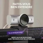 Webcam LOGITECH MX Brio 4K Ultra HD – Caméra USB Professionnelle (960-001554) – Image 9